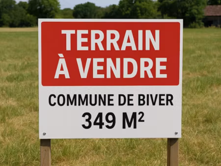 terrain constructible 349 m2 à biver