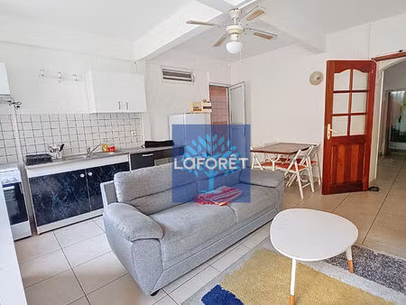 location - appartement f2 meublé à case-pilote