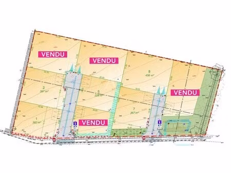 en vente terrain non constructible 328 m² – 53 500 € |moutiers-les-mauxfaits