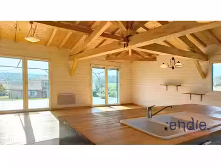 cardeilhac-maison t5 en bois-vue pyrenees