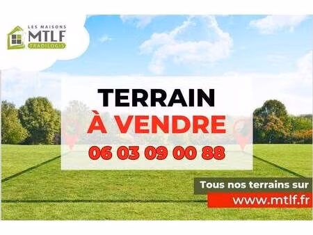 terrain constructible viabilisé à vendre