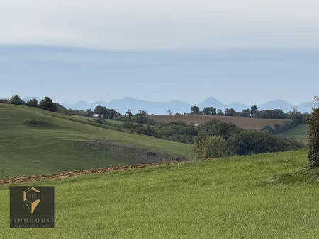 terrain constructible - 2340 m2 - vue pyrénées