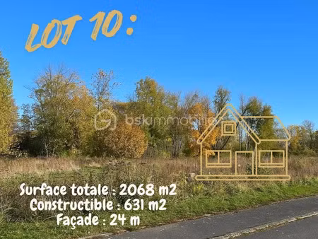vente terrain 2068 m² à neufchâtel-sur-aisne (02190)  55 000 €