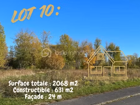 vente terrain 2068 m² à neufchâtel-sur-aisne (02190)  72 000 €