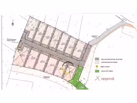 en vente terrain constructible 5 53 ares – 106 000 € |saint-pancré