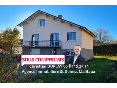 sous compromis saint genest malifaux 42660 centre village maison traditionnelle exposée su