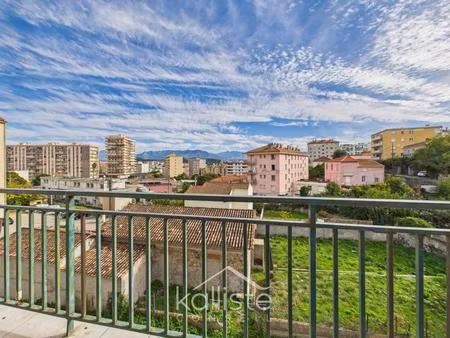 ajaccio loretto – appartement 3 pièces traversant avec balcon et vue dégagée