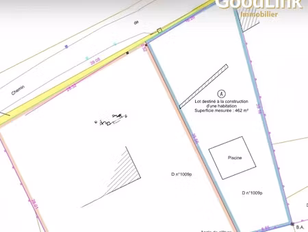 vente terrain à batir 462 m² à pommeuse (77515)  86 900 €