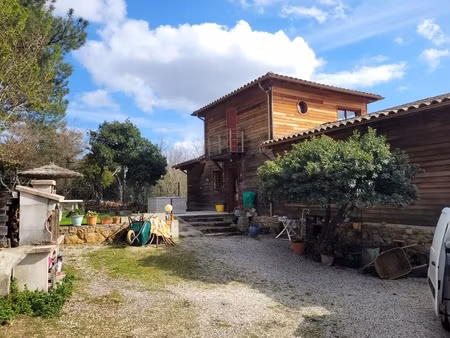 durfort (30170) a vendre maison à ossature bois – 153 m² habitables environ sur 4000 m² de