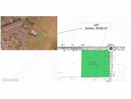 terrain 29 922 m² le mesnil amelot
