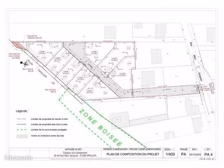 terrain 216 m² arpajon