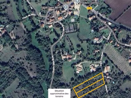 2 terrains villesèque avec cu