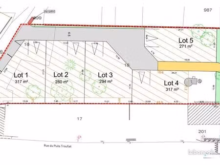 nouveau - trelaze - terrains à bâtir