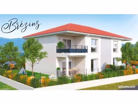 appartement t3 - 70 m2 - récent à brézins