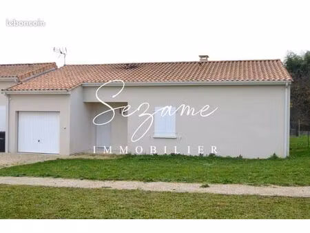 saint michel - 10 min sud angoulême - agréable villa p/p f4 bbc avec garage et jardin clos