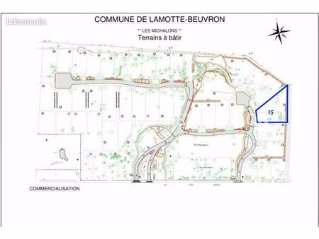 terrain 1 363 m² lamotte beuvron