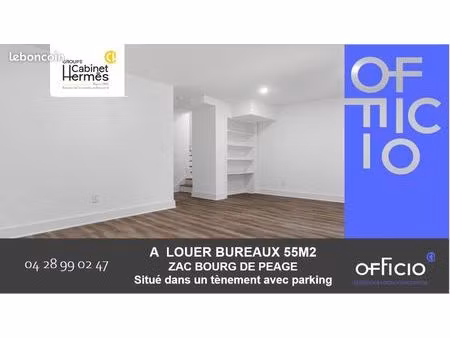 bureaux 55 m²