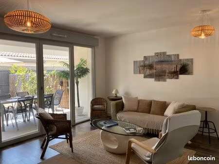 appartement meublé avec jardin