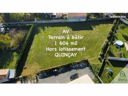 terrain 1604 m² quinçay