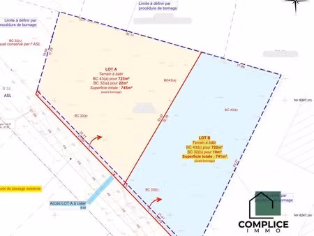 terrain 742 m² vigneux-de-bretagne