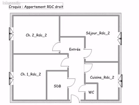 appartement 4 pièces 62 m²