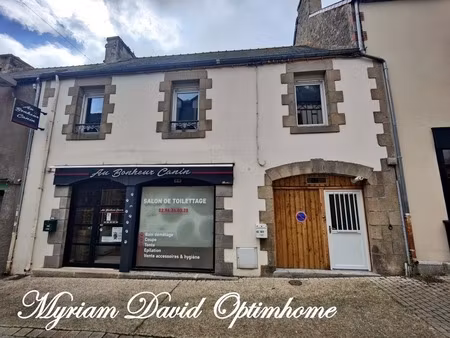 immeuble de rapport rénové – 2 appartements + local commercial – rostrenen centre