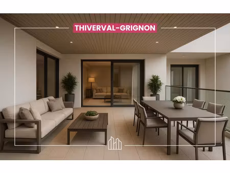 vente appartement neuf 3 pièces 71m2 thiverval-grignon - 338900 € - surface privée
