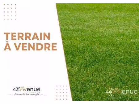 terrain constructible viabilisé à vendre