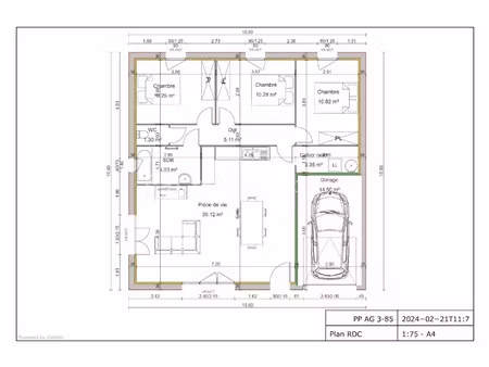 vente terrain 391 m² à genas (69740)  270 000 €