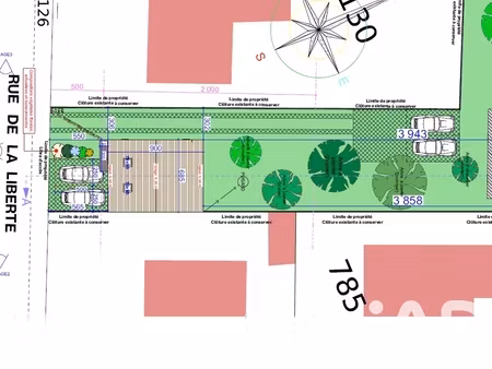 vente terrain à bâtir 170 m²