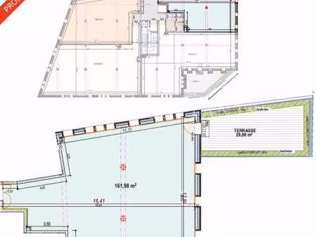vente bureau 162 m² la ravoire (73490)
