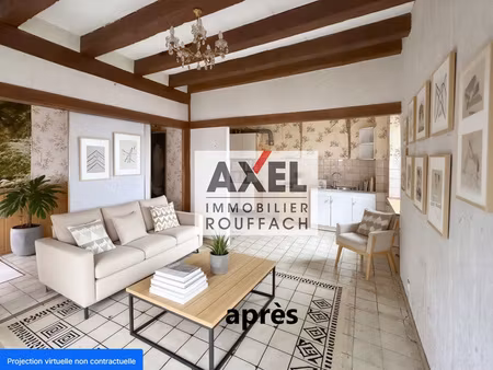 maison accolée 3 pièces avec garage et jardin