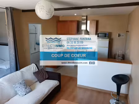 villeneuve-lès-maguelone : appartement t1 rénové