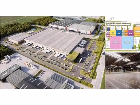 surface industrielle à louer à rue de liege 80 courcelles (vbd51827)