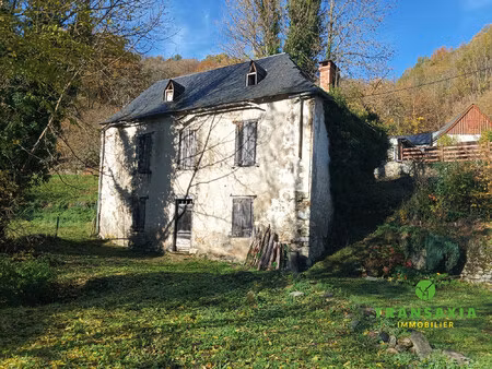 maison ancienne  avec grand terrain face à la montagne