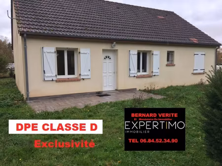 maison de plain-pied 5 pièces de 90m2 sur parcelle de 1500m2