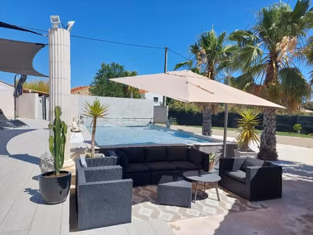 villa saint aunes 7 pièces 203 m2habitable sur1093m² piscine+pool house+local piscine et d