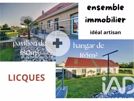 vente maison 10 pièces 348 m² à licques (62850)  399 400 €
