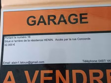 garage a vendre