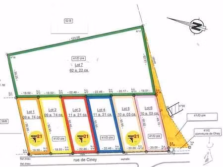 grand terrain plat à bâtir (libre)