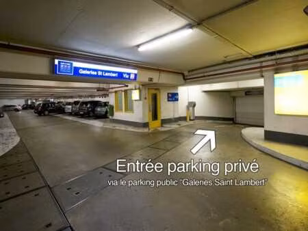 parking fermé et sécurisé – place saint-lambert