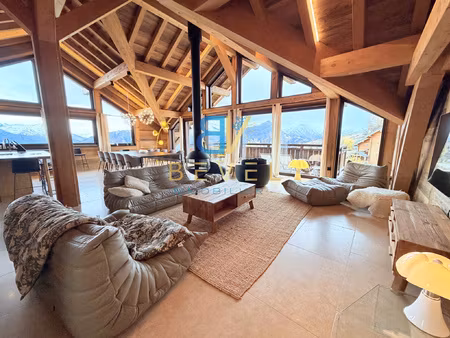 (73) la toussuire - chalet d'exception - vue panoramique 360