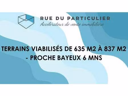 vente terrain à bayeux (14400) : à vendre / 635m² bayeux