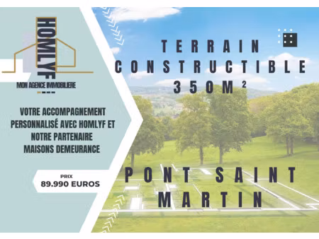 terrain a batir - pont saint martin - le champsiome