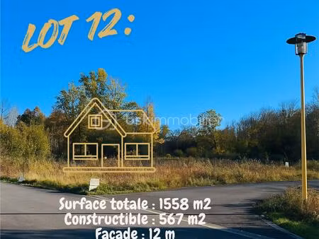 terrain de 1 558 m² à neufchatel-sur-aisne