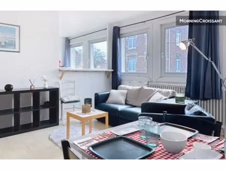 location meublée appartement 3 pièces 73 m² à marcq-en-baroeul (59700)  1 700 €