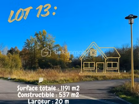 terrain de 1 191 m² à neufchatel-sur-aisne