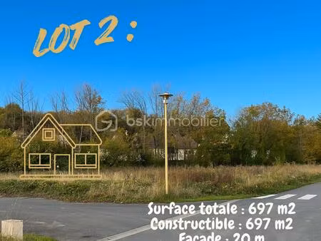 terrain de 697 m² à neufchatel-sur-aisne