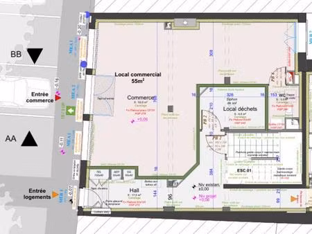local commercial d'une surface de 55 m² rodez
