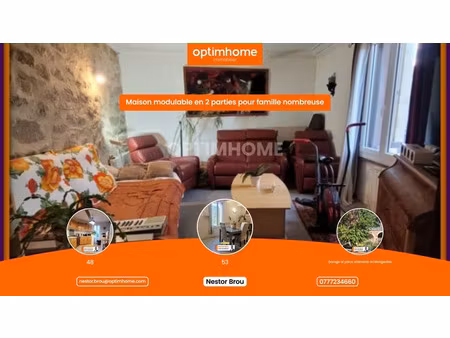 vente maison 6 pièces 101 m² à gabian (34320)  181 000 €